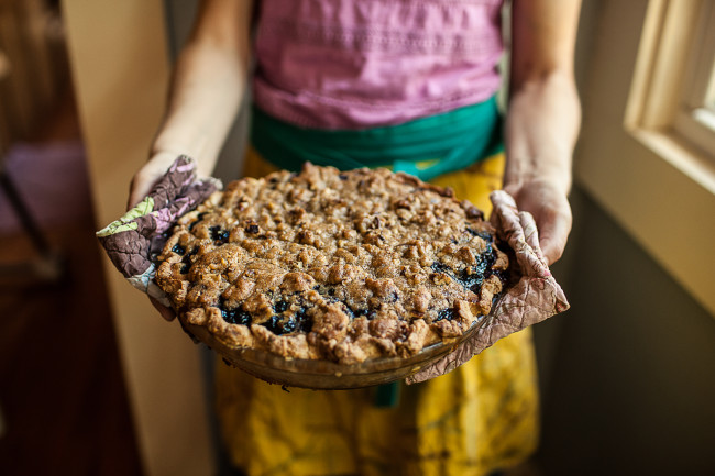 Granola Girl bakes || Blueberry Custard Pie-07
